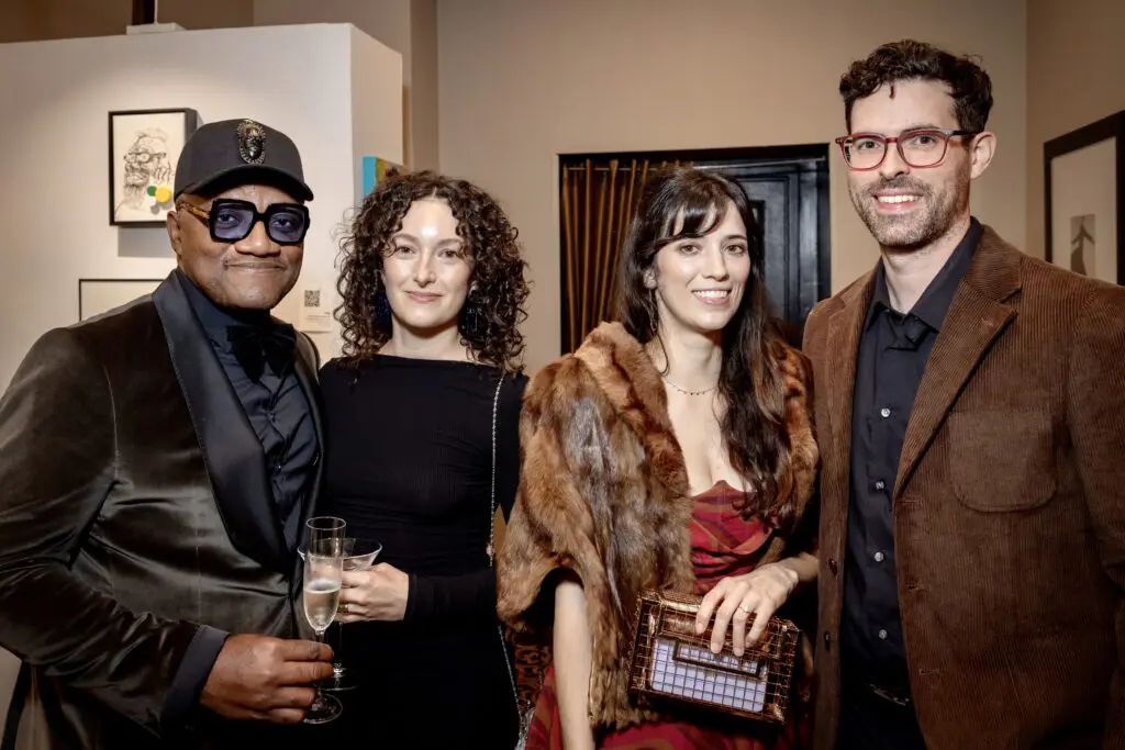Christopher Blay & Tina Grissom, Jennifer Battaglia & Martín Ivy at Art League Houston’s 75th Anniversary Gala (Photo by Alex Barber and Laura Burlton)