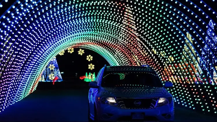 Gift of Lights at Texas Motor Speedway is a drive-thru family tradition.