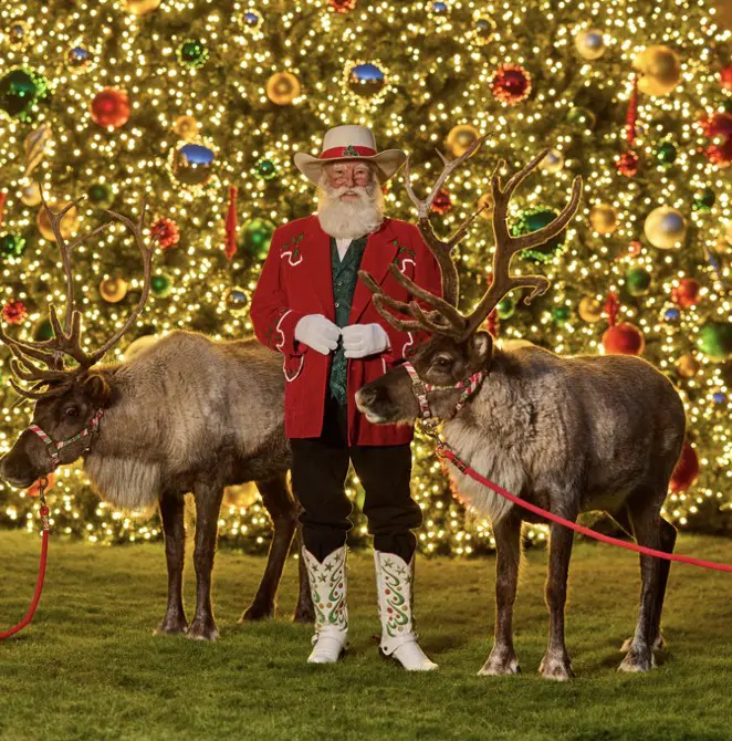 Hotel Drover and Mule Alley are decked out for Christmas in Fort Worth.