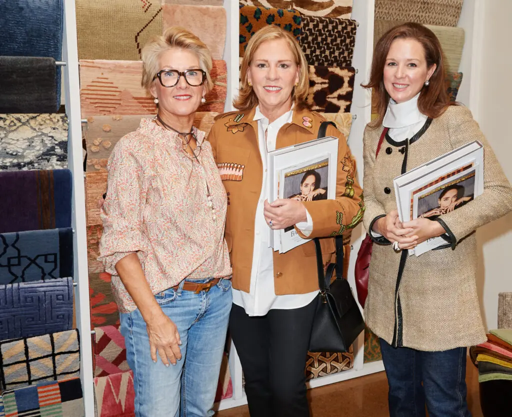 Lisa Luby Ryan, Cammie Drinkwater, Jennifer Lloyd at Carol Piper Rugs