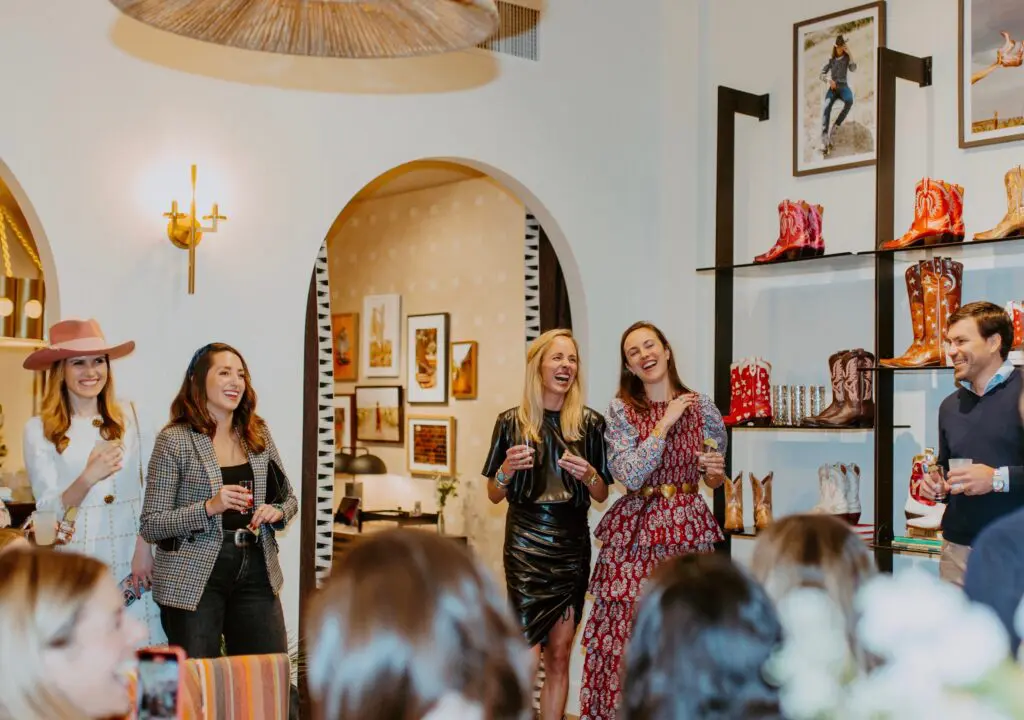 Lizzie Means Duplantis, Sarah Means welcome a select group of influencers, fashionistas and friends to their just-opened boutique on the edge of River Oaks. (Photo by Emma Umana)
