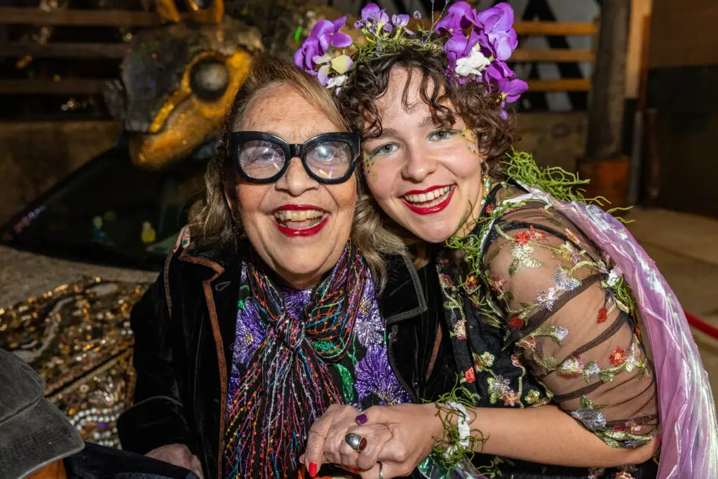 Marilyn Oshman, Marilyn Lubetkin at Orange Show Gala Where the Wild Things ART (Photo by Emily Jaschke and David DeHoyos)