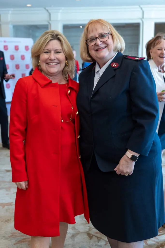 Maureen Higon, Major Carolyn Webb at the Salvation Army of Greater Houston Annual Luncheon