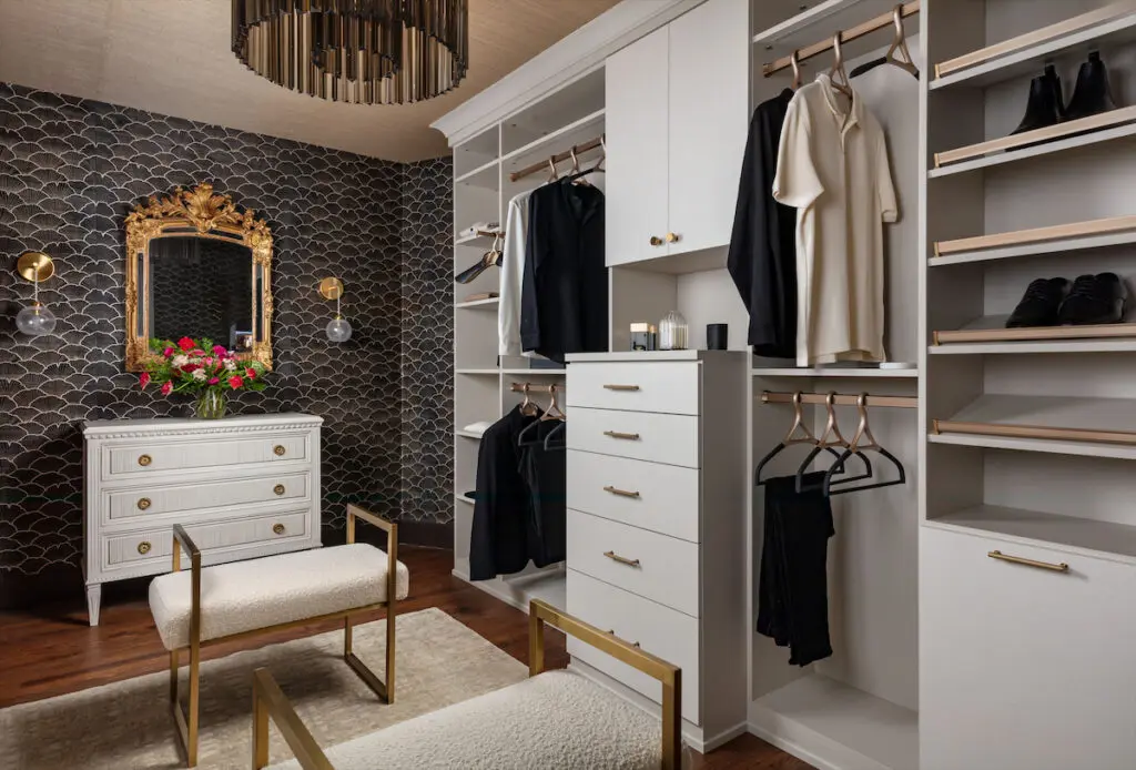 Primary Closet: Kate Riverie, Reverie Interior Design (Photo by Nickolas Sargent)