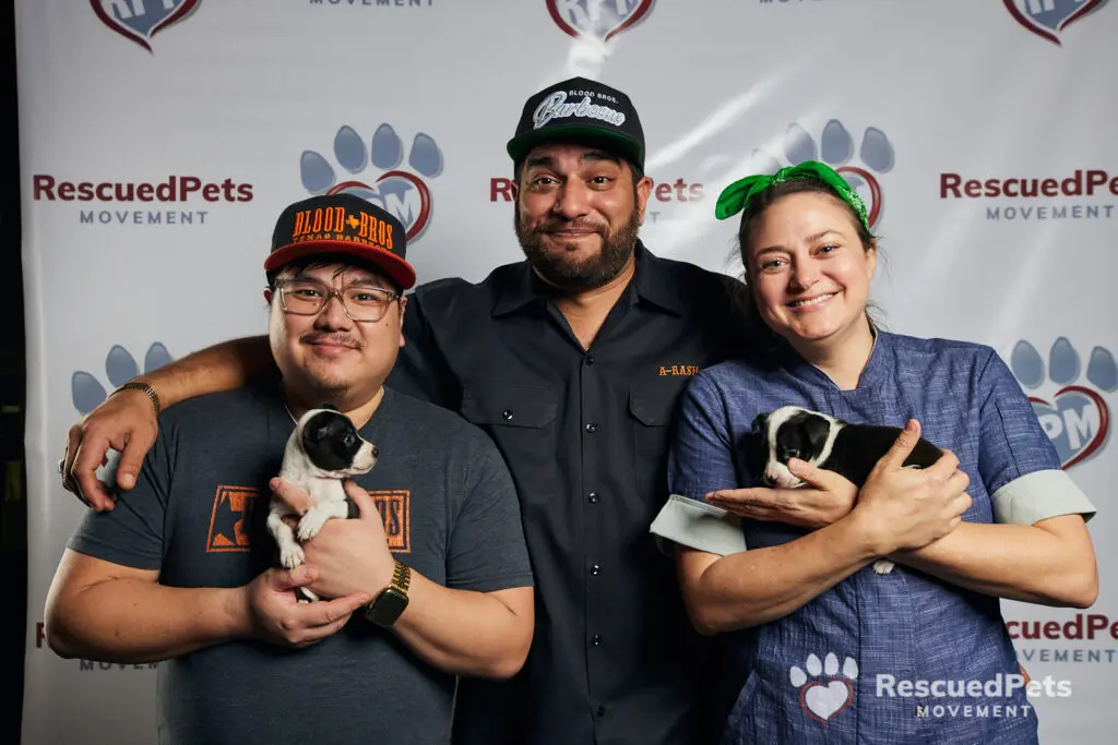 The Chefs for Paws event  brought out chefs Bao Nguyen, Arash Kharat (from Blood Bros BBQ) and Alyssa Dole (from Lulu’s Day & Night) last year. (Photo by Rescued Pets Movement)