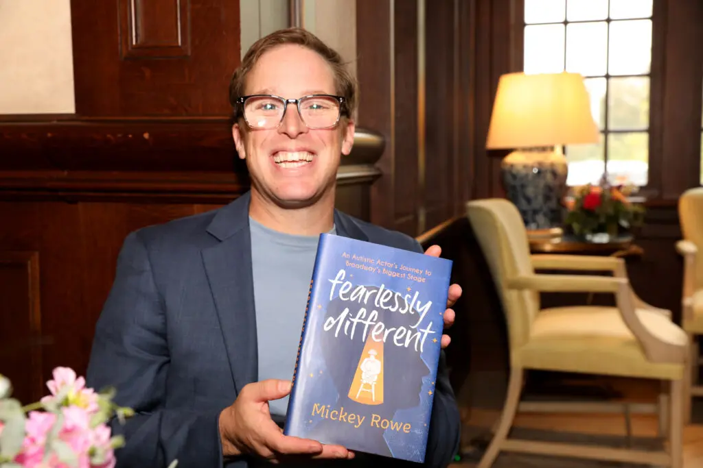 Mickey Rowe, featured speaker with his book. (Photo by Danny Campbell and Rob Wythe/Wythe Portrait Studio)