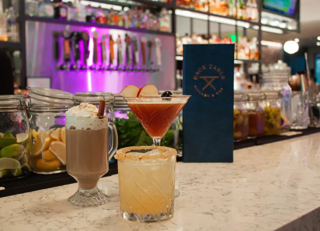 Head to Back Table for an inventive selection of holiday whiskey cocktails. 