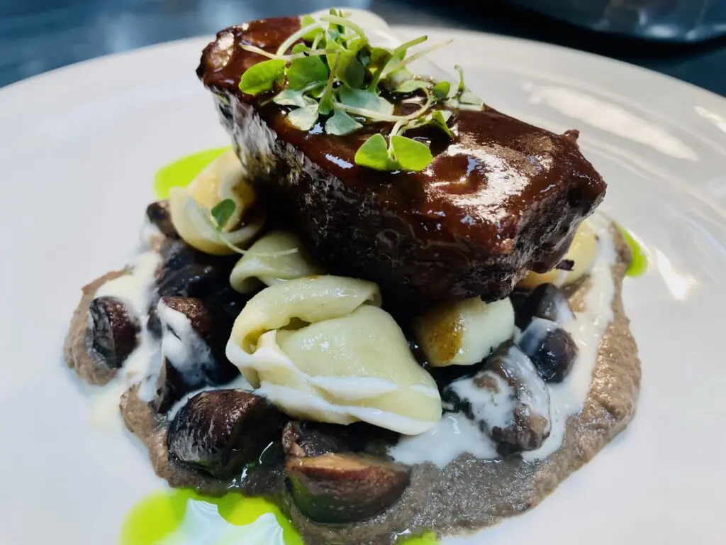 The braised short rib - beef stroganoff from Cowboy Prime was featured at Far Out Feast. (Photo by Courtney Dabney)