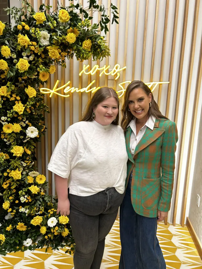 The meet and greet had Woodlands resident Luci Voloto thrilled to meet Kendra Scott herself. (Courtesy of Luci Voloto)