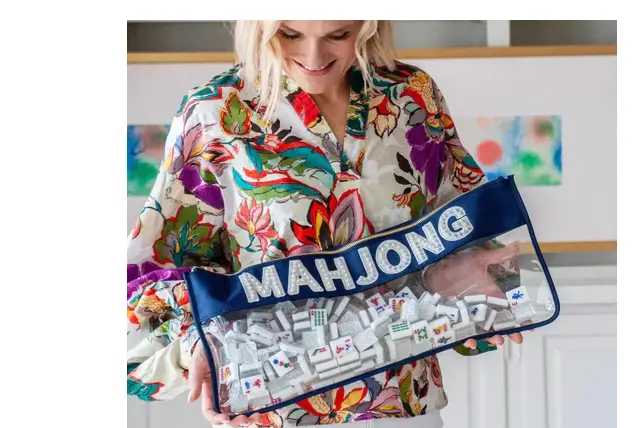 white edit -Southern Pearl Mahjong Bag $50