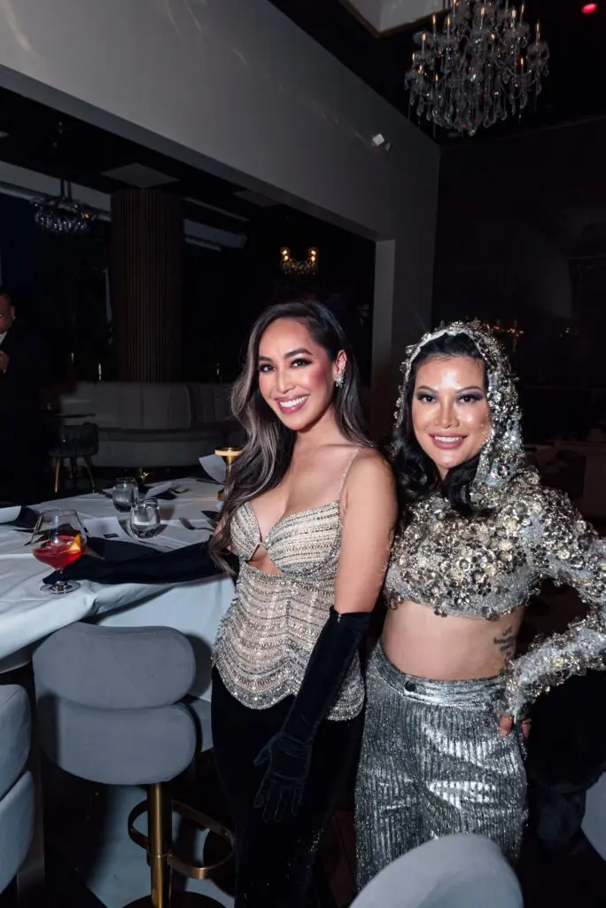 Lan Ho, Thao Nguyen at the 50th anniversary celebration of the fashion Battle of Versailles. (Photo by Torry Sledge)