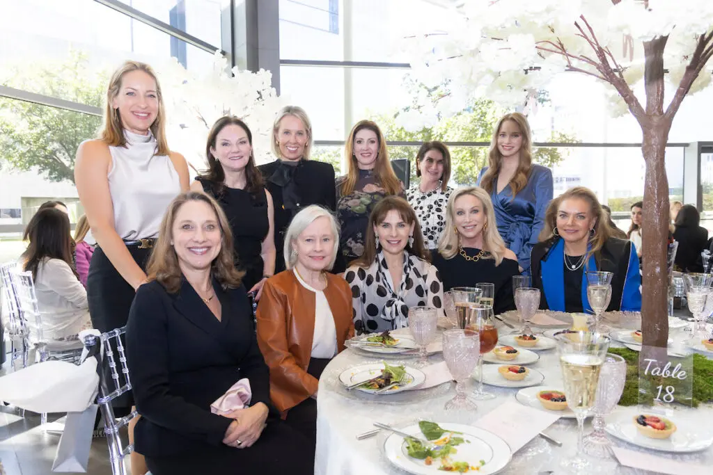 Standing from left to right: Buffy Wehner, Tiffany Jones, Courtney Love, Megan Kleinman, Linda Silver, Averie Gibbins. 
Seated from left to right: Seated, L-R: Vanessa Logan, Anne T. Bass, Nikki Webb, Kim Hext, Ashley Anderson Smith
 (Photo by Sharon Ellman)