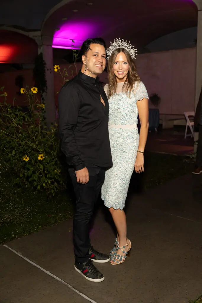 Allison & Ivan Chavez at Lawndale Art Center Hair Ball  (Photo by Jenny Antill Clifton)