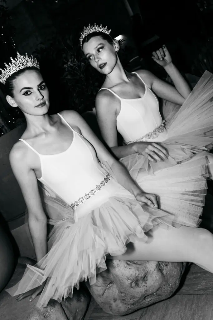 Ballerinas off-duty at the reopening of the reimagined Mirador in Dallas. (Photo by Rebecca Patton, BECKLEY)