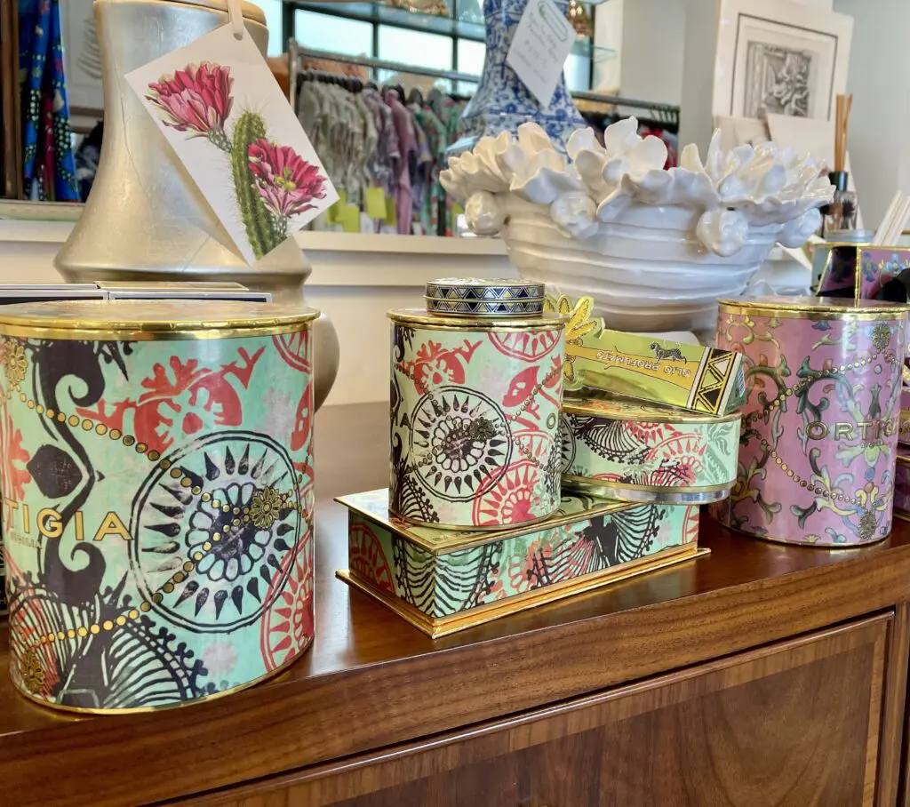 The Ortigia Scicilia line of home scents. (Photo by Courtney Dabney)