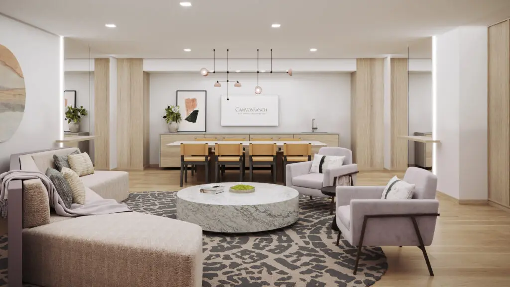 The celebration room adds to community for member of Canyon Ranch Fort Worth. (Photo by Canyon Ranch)