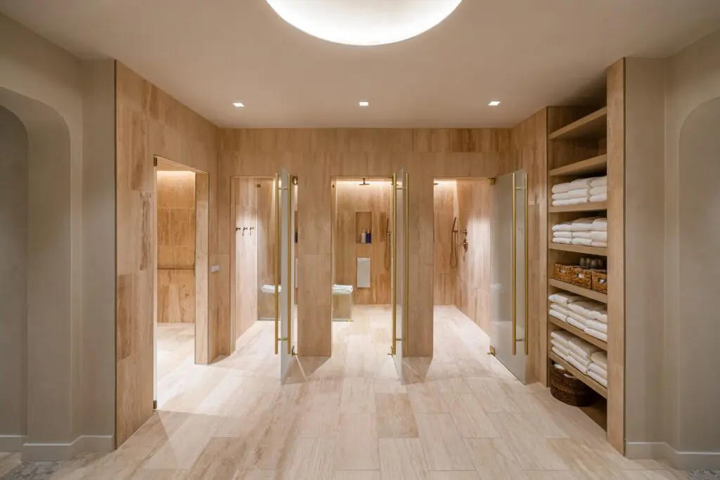 The shower area makes fitting in your workout a breeze. (Photo by Canyon Ranch)