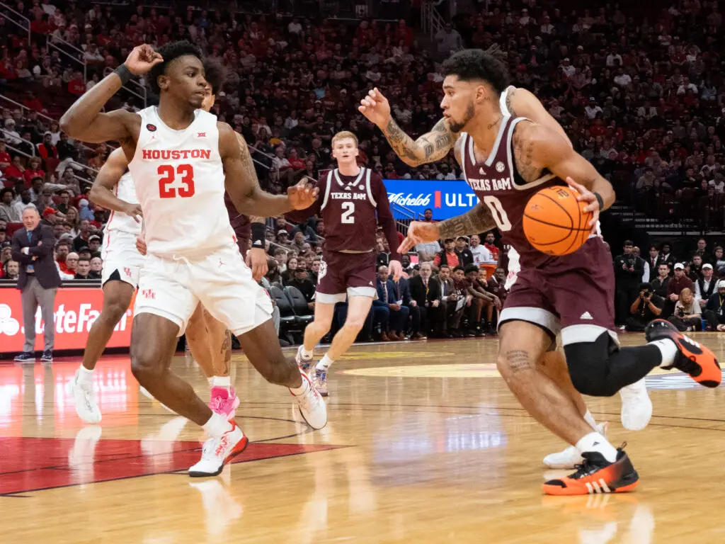 University of Houston wing Terrance Arceneaux was rapidly improving by the game. (Photo by F. Carter Smith)