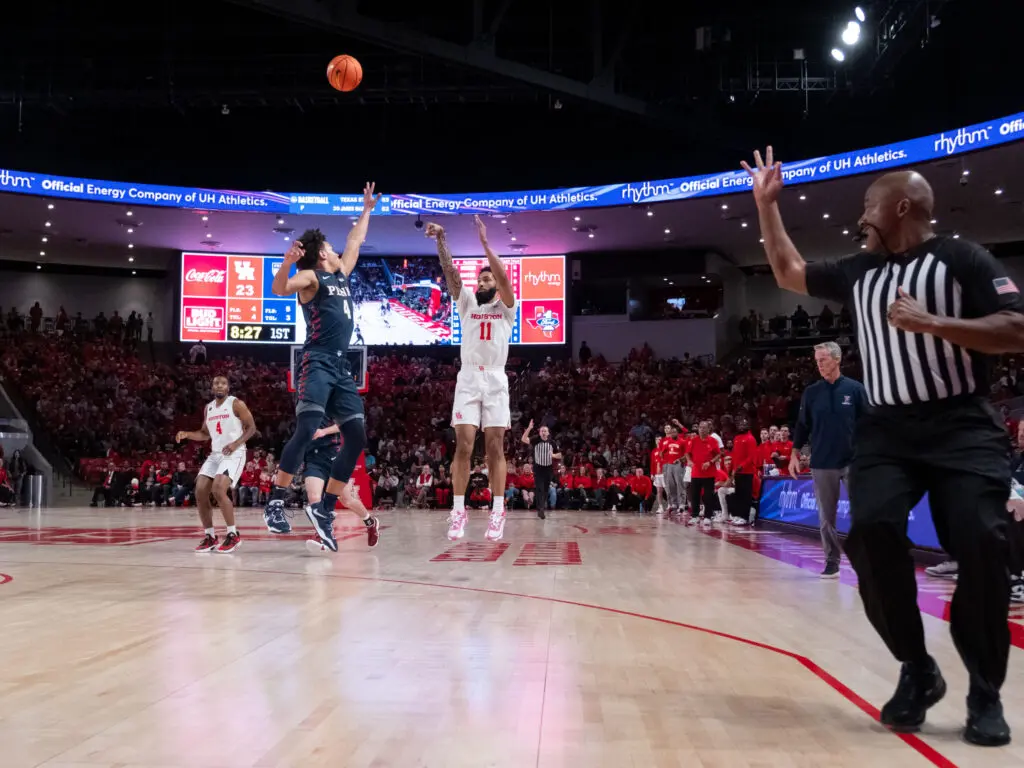University of Houston guard Damian Dunn can bring plenty of scoring punch. (Photo by F. Carter Smith)