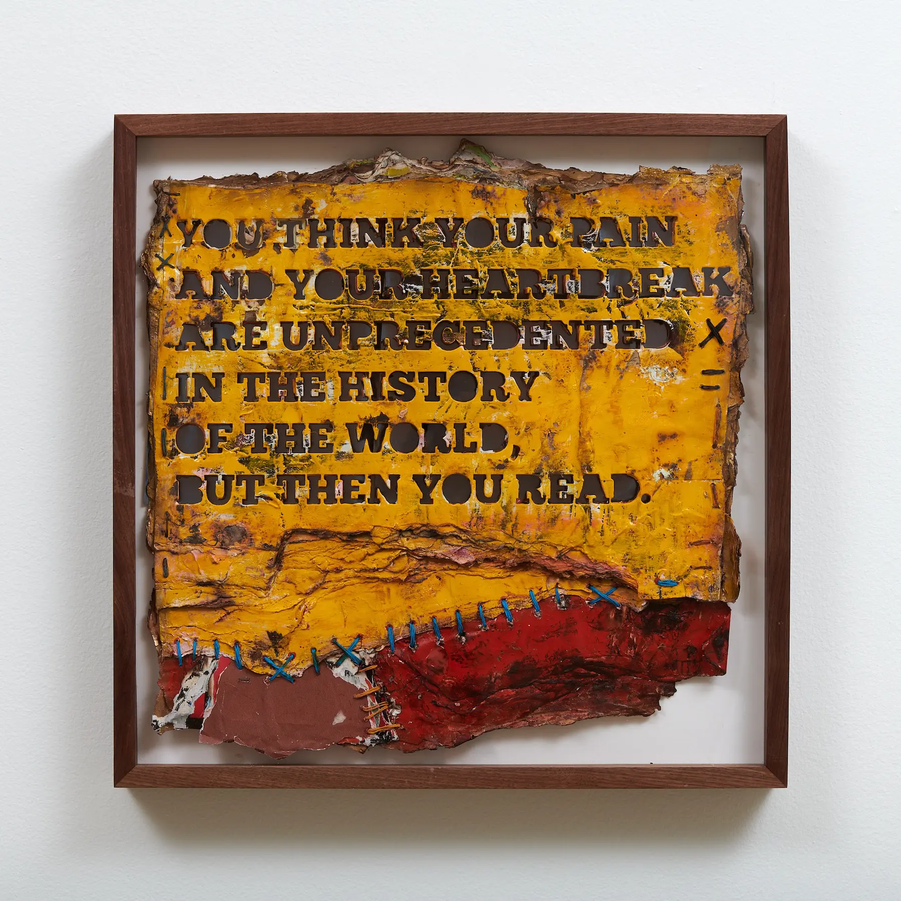 Robert Hodge's "Unprecedented Pain," 2023, at David Shelton Gallery (Courtesy David Shelton Gallery)
