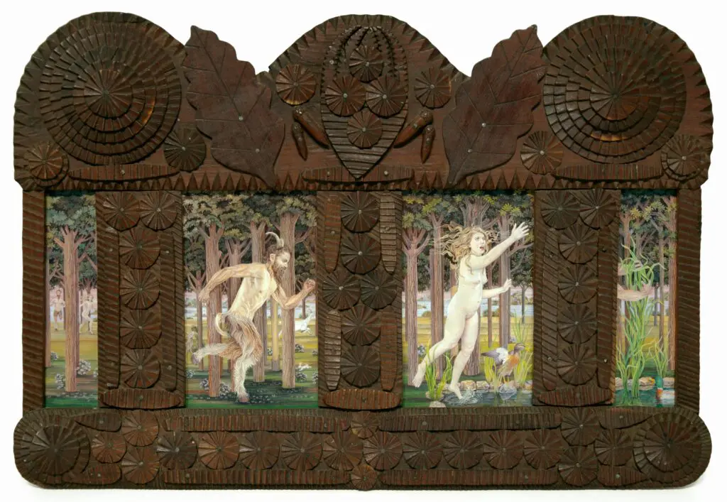 Ellen Tanner's "Pan and Syrinx," 2019, at Moody Gallery (Courtesy Moody Gallery)