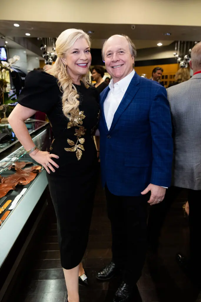 Tammie & Dr. Andy Johnson at the Festari for Men 30th anniversary fete and holiday party.   (Photo by Steven Traylor)
