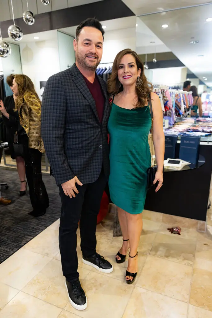 Hugo & Esthere Guerrero at the Festari for Men 30th anniversary fete and holiday party.   (Photo by Steven Traylor)