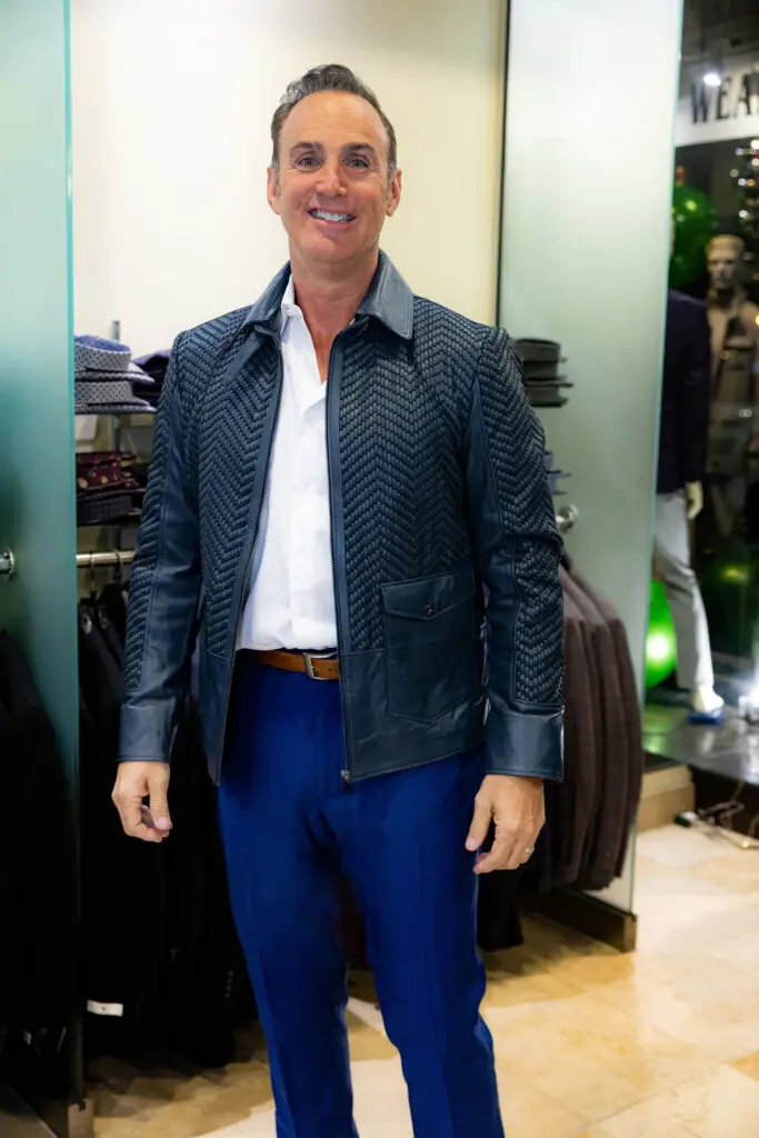 Michael Roa at the Festari for Men 30th anniversary fete and holiday party.   (Photo by Steven Traylor)