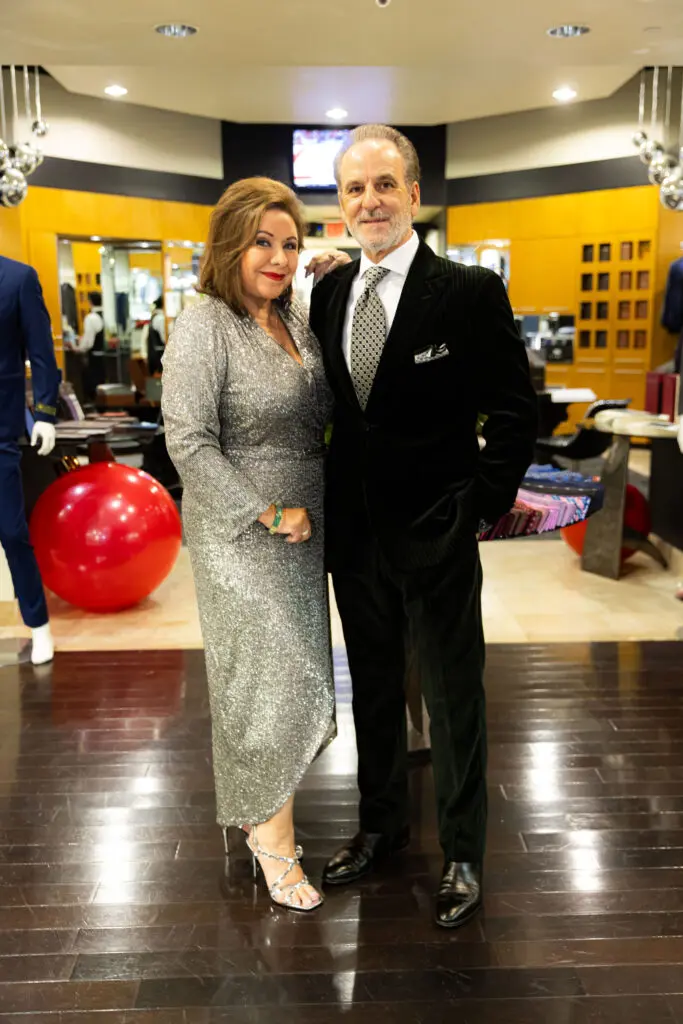 Debbie & Rudy Festari at their Festari for Men 30th anniversary fete and holiday party.   (Photo by Steven Traylor)
