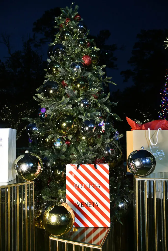 The Galleria Giving Tree at the annual Santa's Elves party benefiting MD Anderson Children's Cancer Hospital