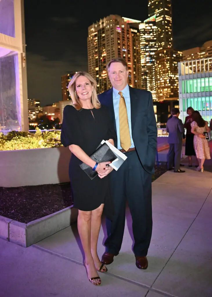 Jennifer & Doak Brown at the Baylor College of Medicine 'Culinary Stars Shine for Cancer Research' dinner at POST Houston (Photo by Alejandro Montoya)