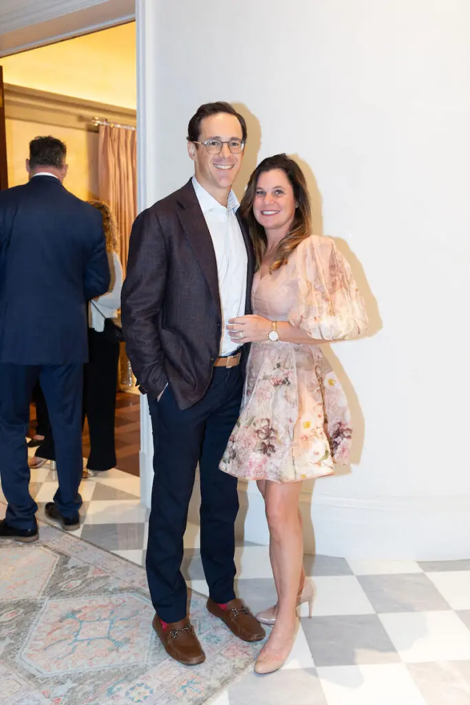 Laura and Spencer Siino at the Sponsor Party for the 2023 Trains at NorthPark.