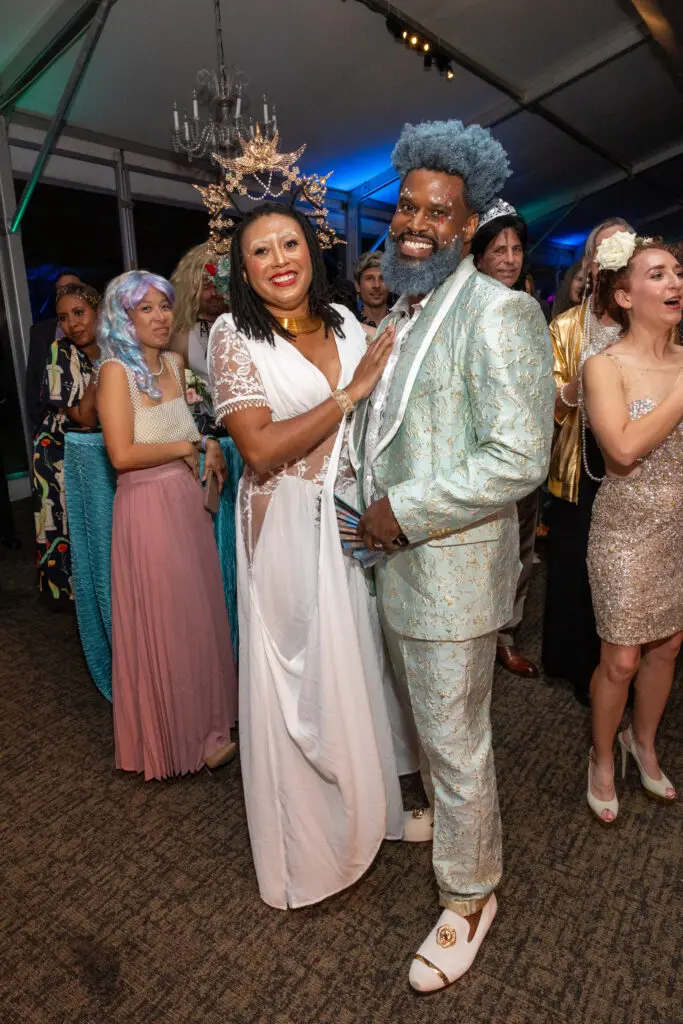 Lorece Shaw & Jeremy Johnson at Lawndale Art Center Hair Ball  (Photo by Jenny Antill Clifton)