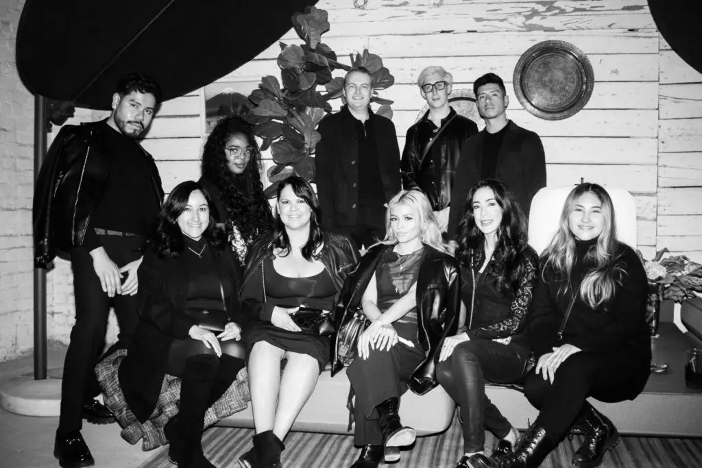 Sales team from Gucci Houston, Woodlands and Saks stores at Magpies & Peacocks After Dark (Photo by Jesse Greene)