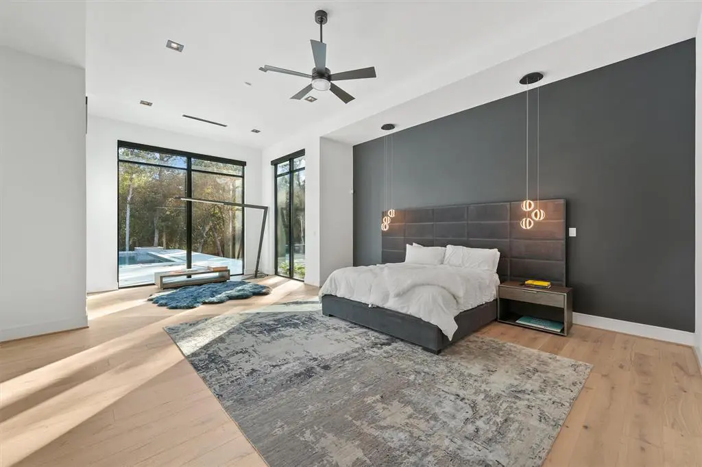The master bedroom has an ensuite bathroom and giant dual closet.