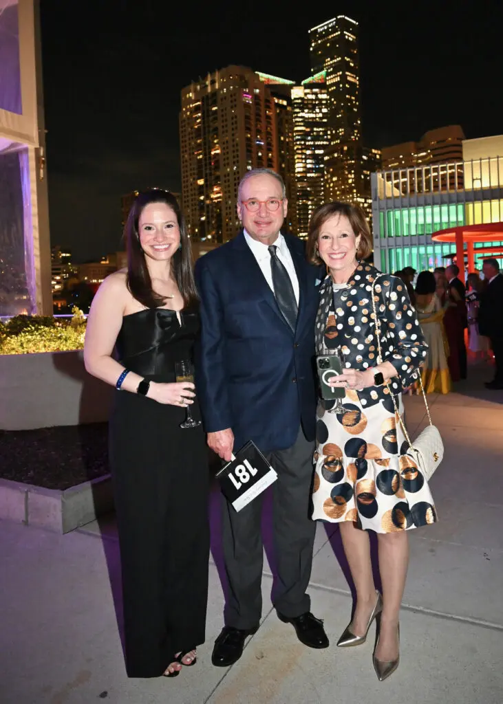 Stacy Bernstein, Andrew Bernstein, Wendy Bernstein at the Baylor College of Medicine 'Culinary Stars Shine for Cancer Research' dinner at POST Houston (Photo by Alejandro Montoya)