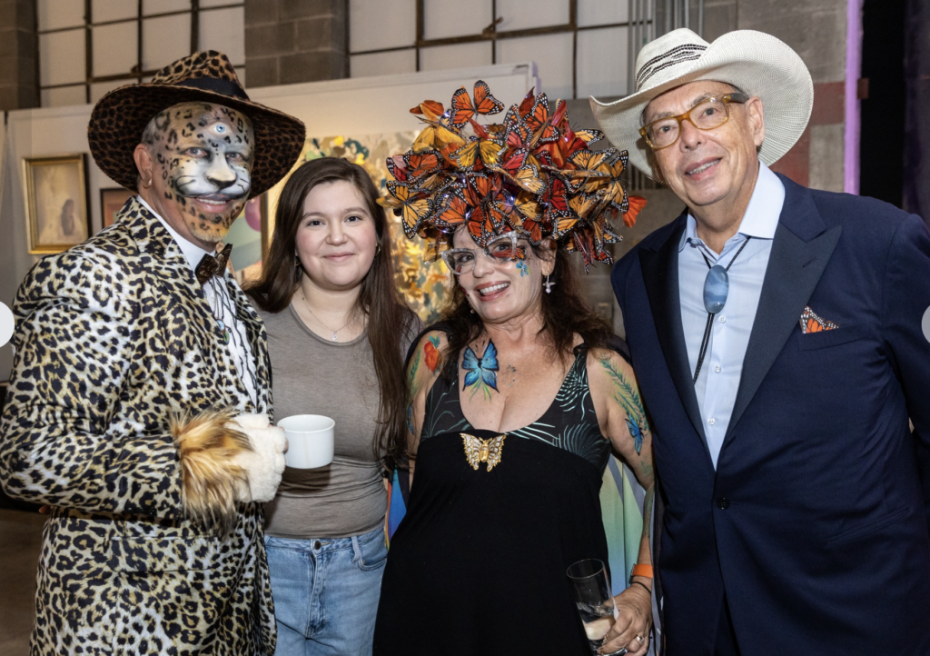 Will Robinson, Leah Robinson, Madeline & Dave Merrill at Orange Show Gala Where the Wild Things ART (Photo by Emily Jaschke and David DeHoyos)