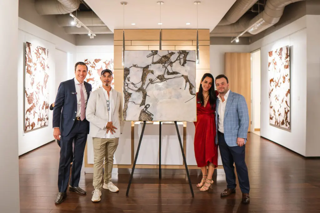 Francisco & Evelyn Uzcátegui, Javier Marín, Andrés Piki Martínez at Art of the World Gallery Auction