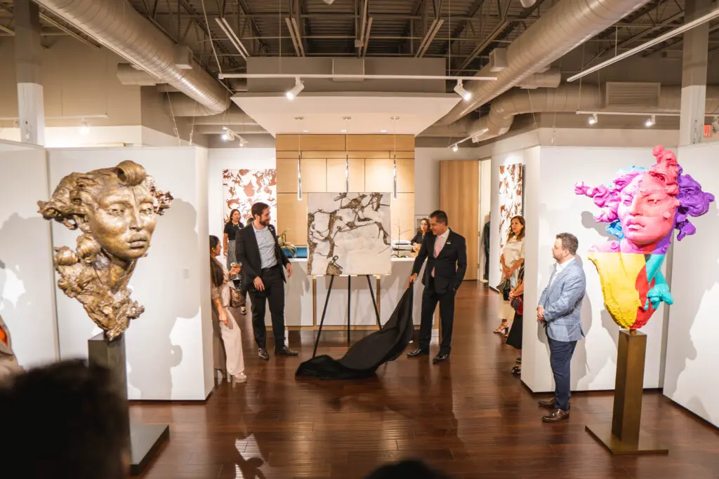 Mawi Sampogna, Mauricio Vallejo, Andrés Piki Martinez at the Art of the World Gallery Auction