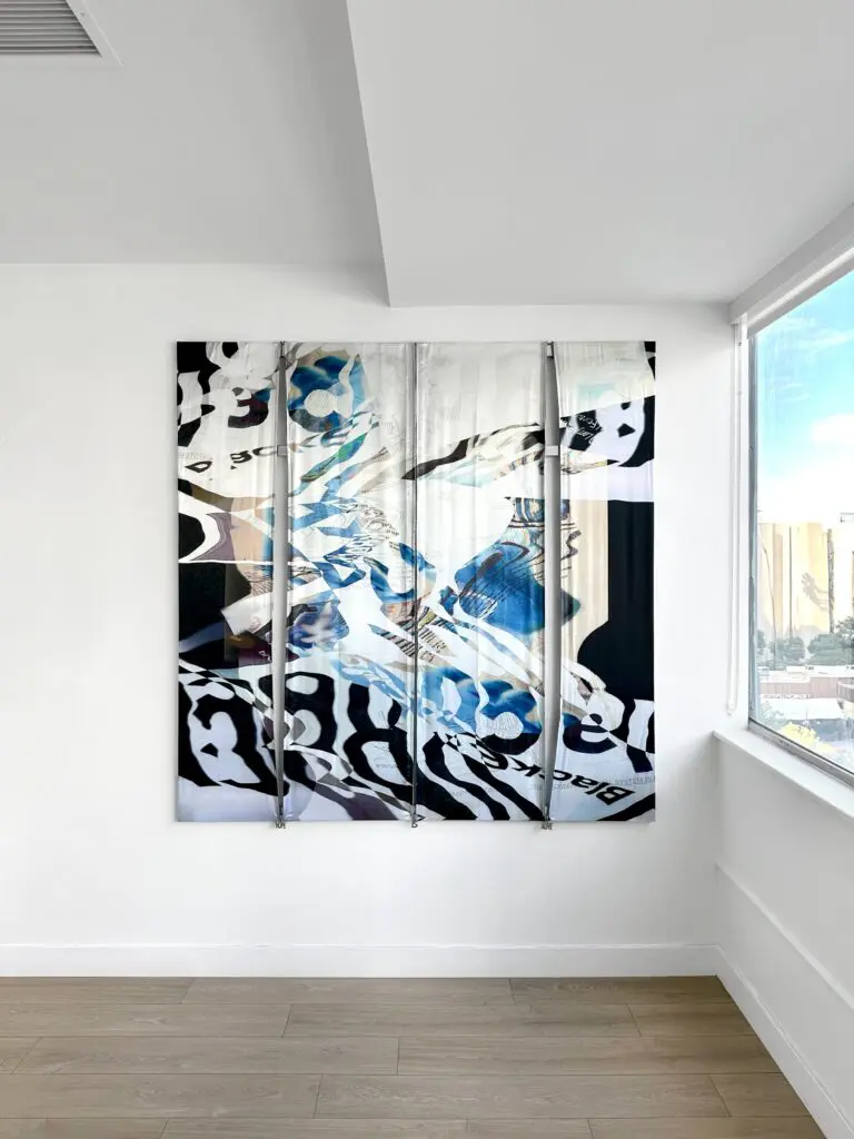 Preston Douglas' "Desire Frequency," 2023, shows his prowess as a painter. (Courtesy the artist) 