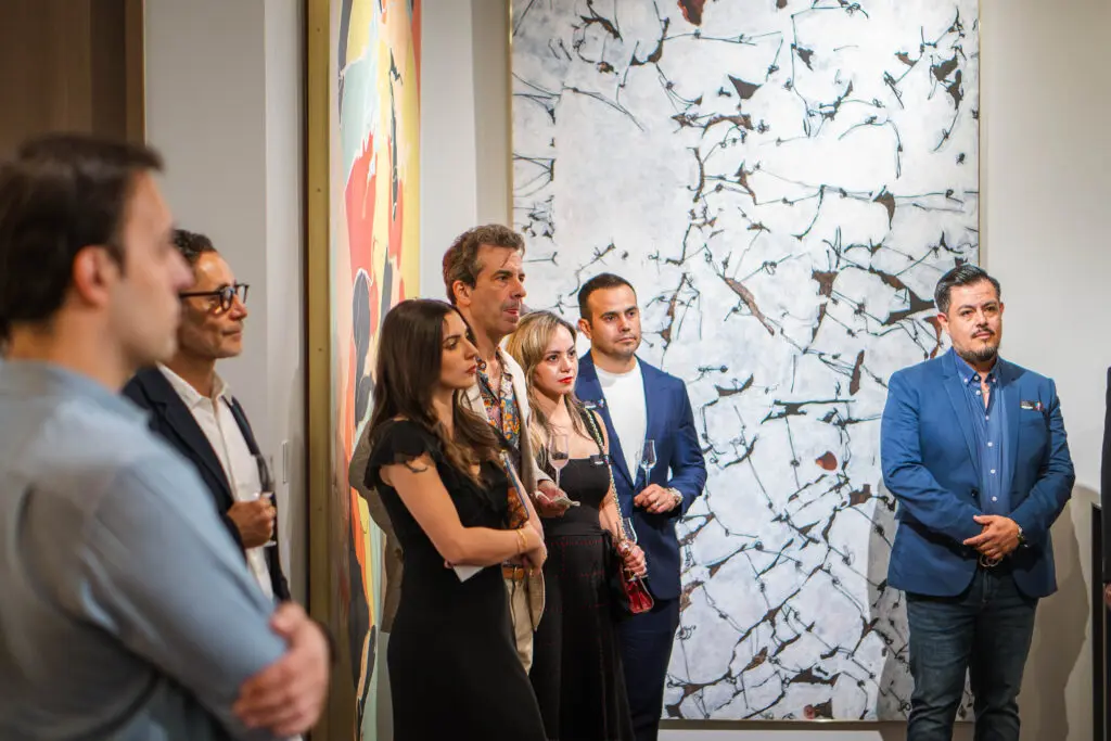 Roberto García, Eduardo Mier Y Terán, Neva Cermola, Anthony Faillace, Vickie & Ariel Castillo, Erick Olvera at the Art of the World Gallery Auction