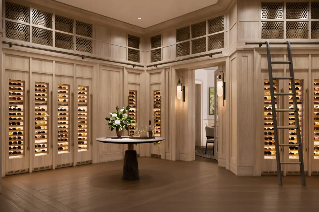 The owners' wine cellar is just one of the special amenities at the Ritz-Carlton Residences, The Woodlands.