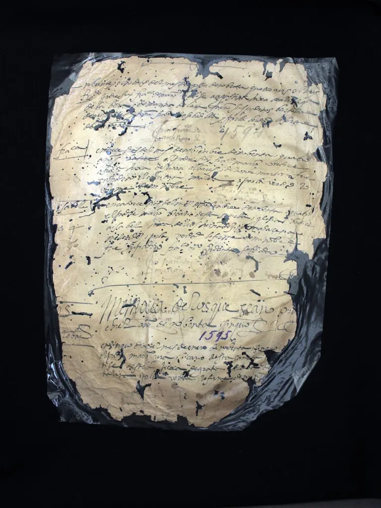 A document for posterity: a 1595 baptism. (Courtesy the Kinsey Collection and Holocaust Museum Houston)