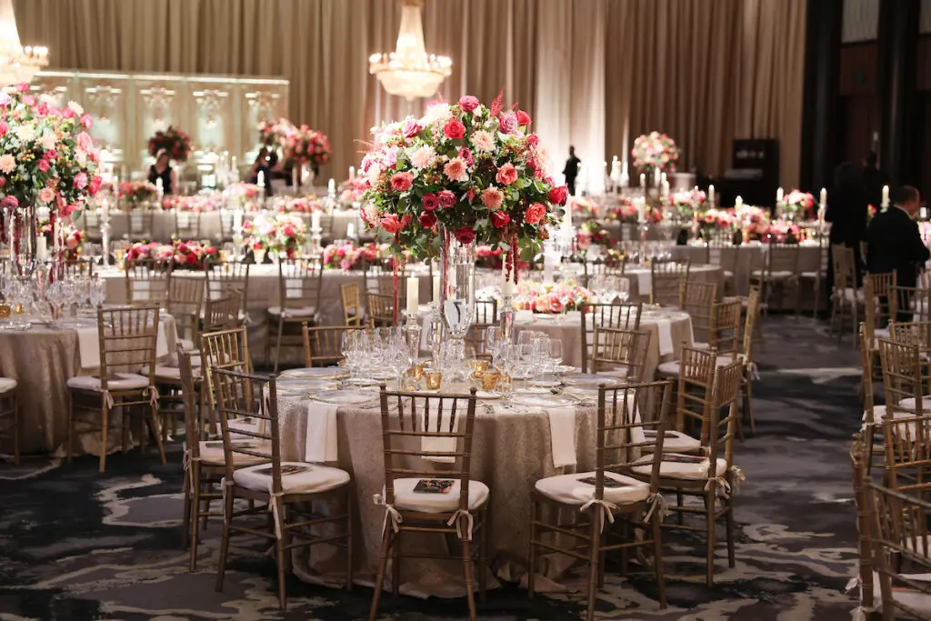 Vienna inspired decor set the stage for the white tie Houston Symphony Ball. (Photo by Priscilla Dickson)