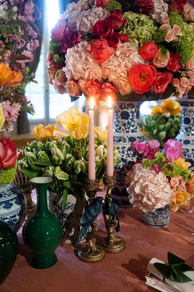 Detail of the table decor at Sheridan Williams' birthday celebration in Paris. (Photo by Le Secret D'Audrey, Audrey Neracoulis)