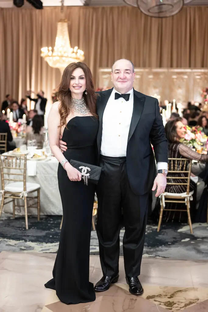 Best Dressed Hall of Fame honoree Brigitte Kalai & Bashar Kalai at the 2024 Houston Symphony Ball (Photo by Daniel Ortiz)
