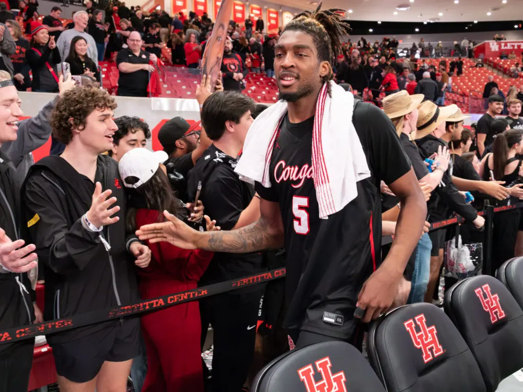 UH center Ja'Vier Francis is a man of the people, and a believer in Kelvin Sampson. (Photo by F. Carter Smith)
