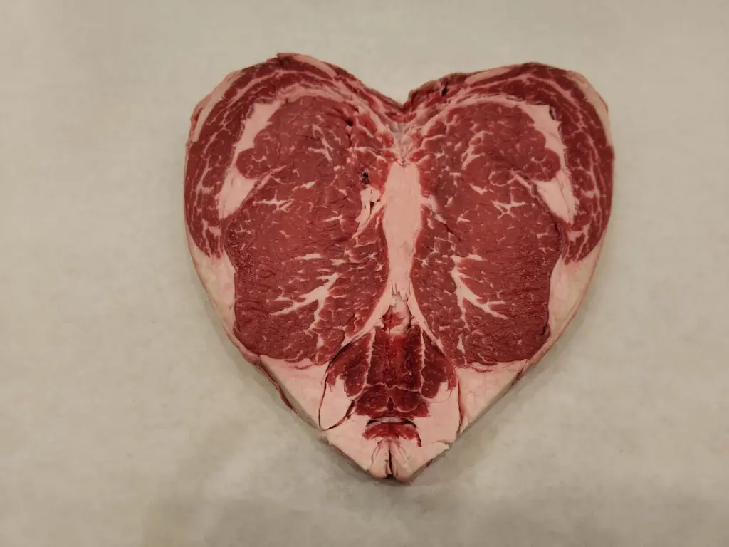 Evan's Meat Market Heart Shaped Ribeye, Photo Courtesy of Evan's Meat Market