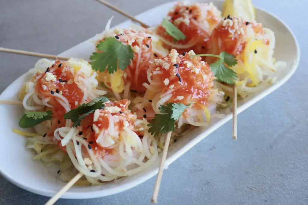 Phat Eatery's Kerabu prawn dish is one of many that will be included in the Eat Drink HTX fundraiser. (Photo by Isabel Protomartir)