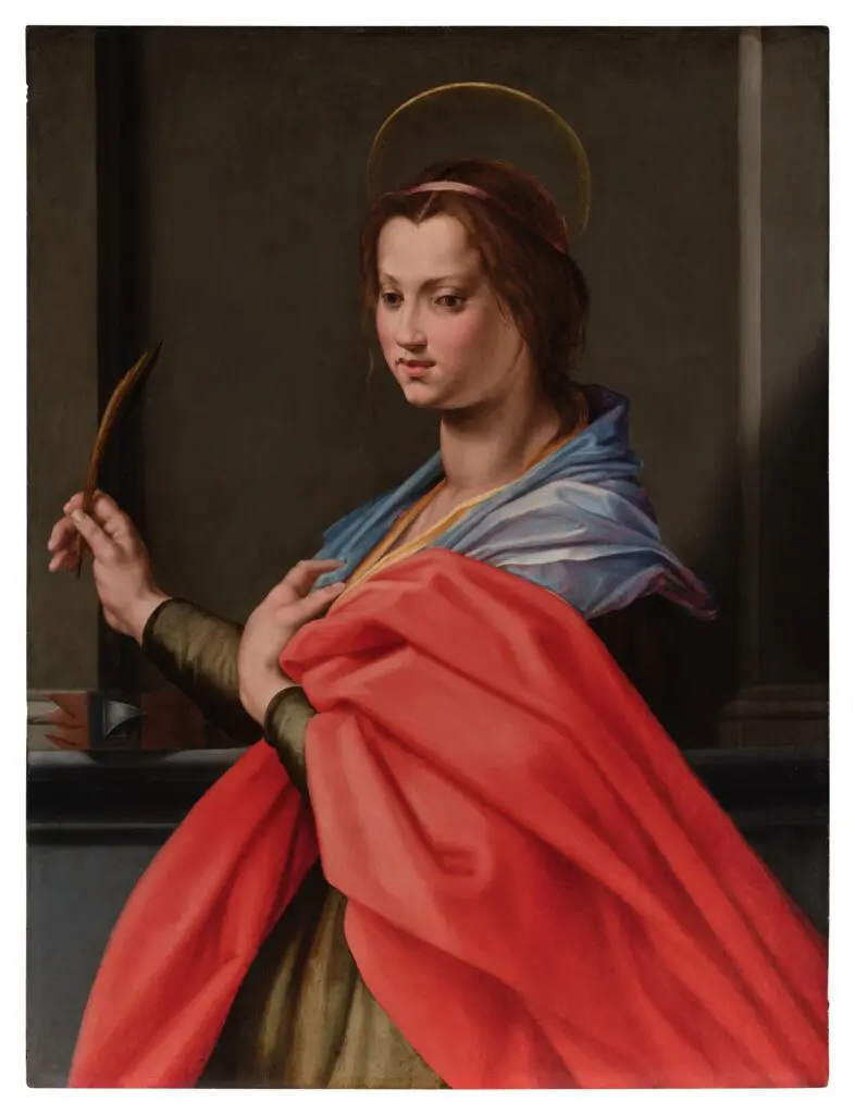 Lot 205, Jacopino del Conte's "Saint Catherine of Alexandria"